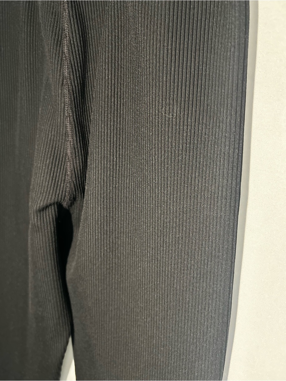 Nike Black High-Waist Ribbed Leggings with 'Just Do It.' Waistband - Picture 6 of 6